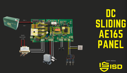 dc sliding ae165 panel wire digram Connectivity connection