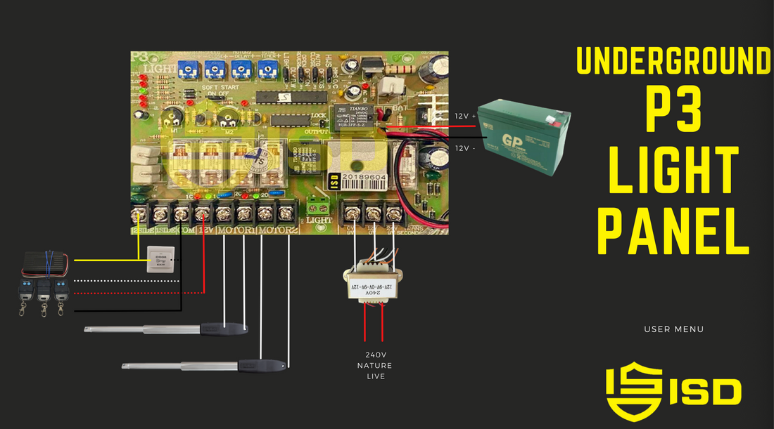 underground p3 light  panel wire digram  Connectivity connection