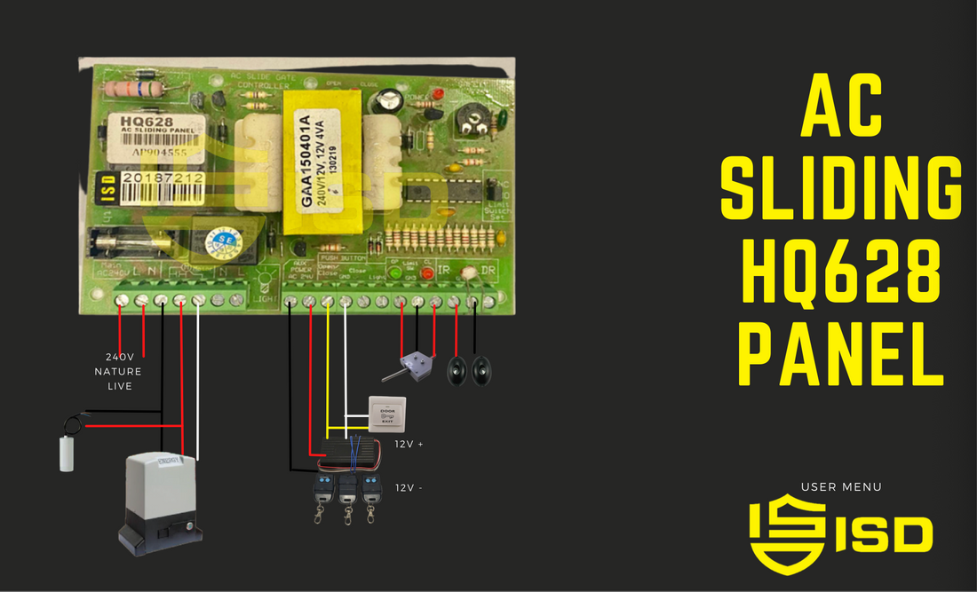 ac sliding hq628  panel wire digram  Connectivity connection