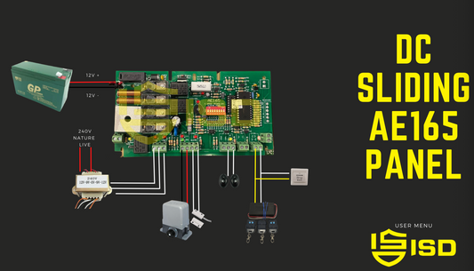 dc sliding ae165 panel wire digram  Connectivity connection 