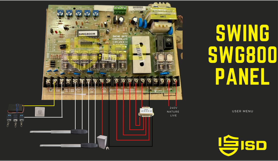 dc swing swg800 panel wire digram  Connectivity connection 