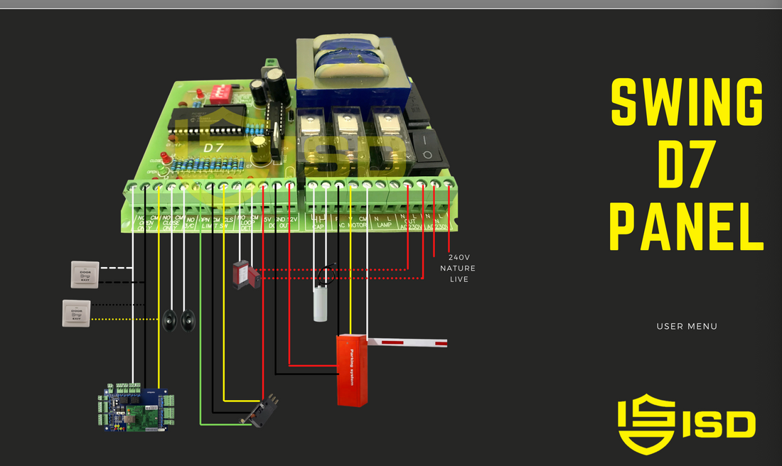 barrier panel swing d7 panel wireline digram connectivity