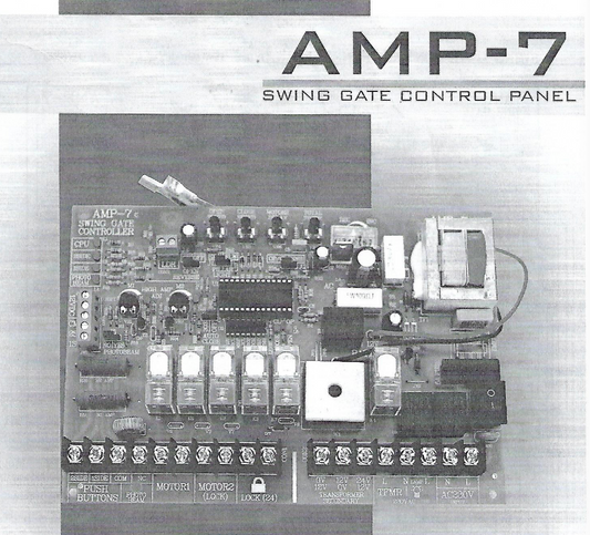 swing gate control panel amp07 connectivity connection wireline