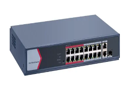 Suis PoE Pintar DS-3E1318P-EI/M 16 Port 100Mbps