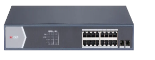 DS-3E0518P-E/M 16 Port Gigabit Suis PoE Tidak Terurus